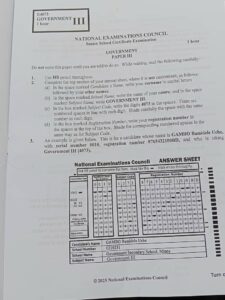 Neco gce government essay